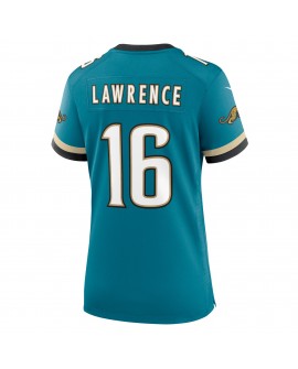 Trevor Lawrence Jacksonville Jaguars Nike Damen Prowler Throwback-Spieler Trikot – Blaugrün