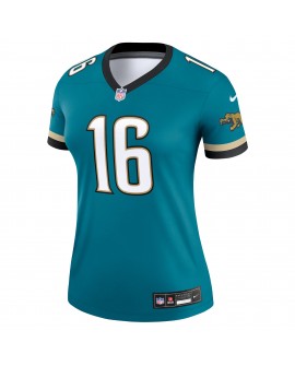 Trevor Lawrence Jacksonville Jaguars Nike Alternate Legend Spieler Performance-Oberteil für Damen – Prowler Throwback Teal