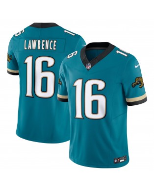 Trevor Lawrence Jacksonville Jaguars Nike Prowler Throwback Vapor F.U.S.E. Limitierter Trikot – Blaugrün