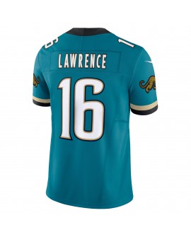 Trevor Lawrence Jacksonville Jaguars Nike Prowler Throwback Vapor F.U.S.E. Limitierter Trikot – Blaugrün