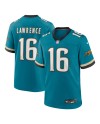 Trevor Lawrence Jacksonville Jaguars Nike Prowler Throwback Spieler-Spieler Trikot – Blaugrün