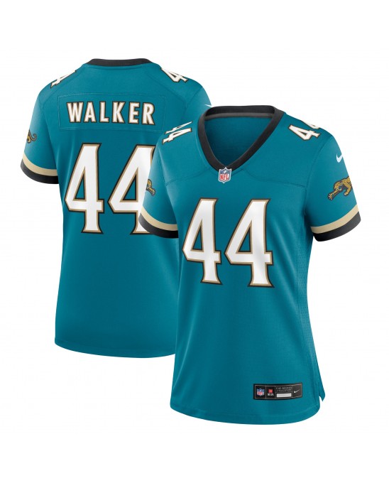 Travon Walker Jacksonville Jaguars Nike Damen Prowler Throwback-Spieler Trikot – Blaugrün