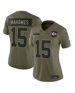 Patrick Mahomes Kansas City Chiefs Nike Damen 2025 Salute to Service Limited Trikot – Olivgrün
