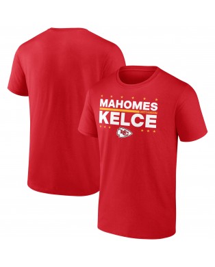 Patrick Mahomes & Travis Kelce Kansas City Chiefs Wahlspieler-T-Shirt – Rot