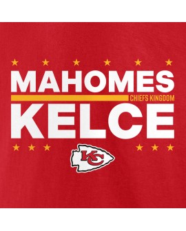 Patrick Mahomes & Travis Kelce Kansas City Chiefs Wahlspieler-T-Shirt – Rot