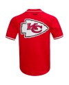 Travis Kelce Kansas City Chiefs Pro Standard Mesh Button-Up Baseball-Trikot – Rot