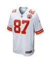 Travis Kelce Kansas City Chiefs Nike Jugend-Spieler Trikot – Weiß