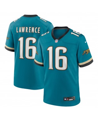 Trevor Lawrence Jacksonville Jaguars Nike Prowler Throwback Spieler-Spieler Trikot – Blaugrün