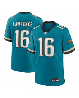 Trevor Lawrence Jacksonville Jaguars Nike Prowler Throwback Spieler-Spieler Trikot – Blaugrün
