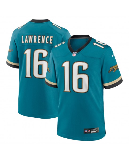 Trevor Lawrence Jacksonville Jaguars Nike Prowler Throwback Spieler-Spieler Trikot – Blaugrün