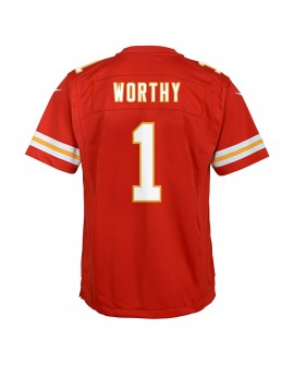 Xavier Worthy Kansas City Chiefs Nike Jugend-Team-Spieler Trikot – Rot