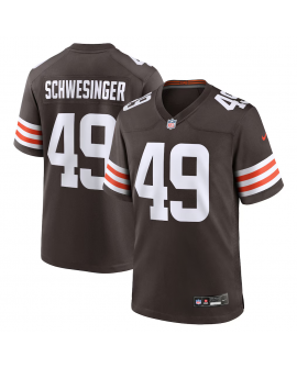 Carson Schwesinger Cleveland Browns Nike 2025 NFL Draft Spielers Trikot – Braun