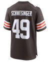 Carson Schwesinger Cleveland Browns Nike 2025 NFL Draft Spielers Trikot – Braun