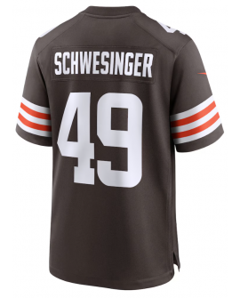 Carson Schwesinger Cleveland Browns Nike 2025 NFL Draft Spielers Trikot – Braun