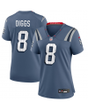 Nike Stefon Diggs New England Patriots Damen-Spiels Trikot „Storm Blue“ aus der Rivalries Collection 2025