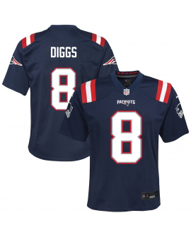 Nike Stefon Diggs New England Patriots Jugend-Trikot in Marineblau