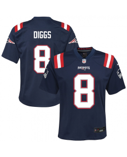 Nike Stefon Diggs New England Patriots Jugend-Trikot in Marineblau