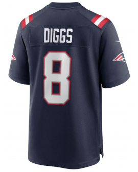 Nike Stefon Diggs New England Patriots Marineblaues Spielers Trikot