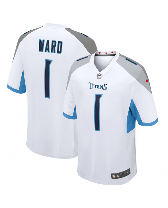 Nike Cameron Ward Tennessee Titans Weiß 2025 NFL Draft Erste Runde Pick Spiels Trikot