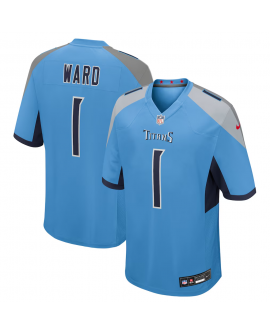 Nike Cameron Ward Tennessee Titans Hellblau 2025 NFL Draft Erste Runde Pick Spiels Trikot