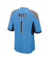 Nike Cameron Ward Tennessee Titans Hellblau 2025 NFL Draft Erste Runde Pick Spiels Trikot