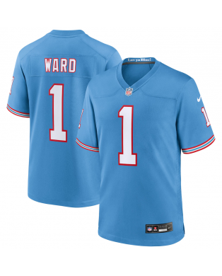 Nike Cameron Ward Tennessee Titans Hellblau 2025 NFL Draft Erste Runde Auswahl 2. Ersatz-Spiels Trikot
