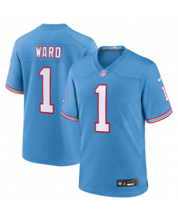 Nike Cameron Ward Tennessee Titans Hellblau 2025 NFL Draft Erste Runde Auswahl 2. Ersatz-Spiels Trikot