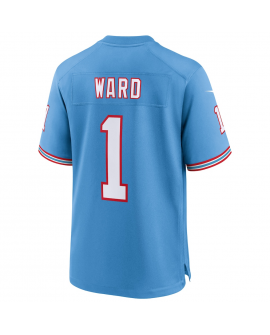 Nike Cameron Ward Tennessee Titans Hellblau 2025 NFL Draft Erste Runde Auswahl 2. Ersatz-Spiels Trikot