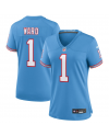 Nike Cam Ward Tennessee Titans Damen Hellblau 2025 NFL Draft 2. Alternativ-Spiels Trikot