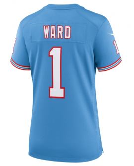 Nike Cam Ward Tennessee Titans Damen Hellblau 2025 NFL Draft 2. Alternativ-Spiels Trikot