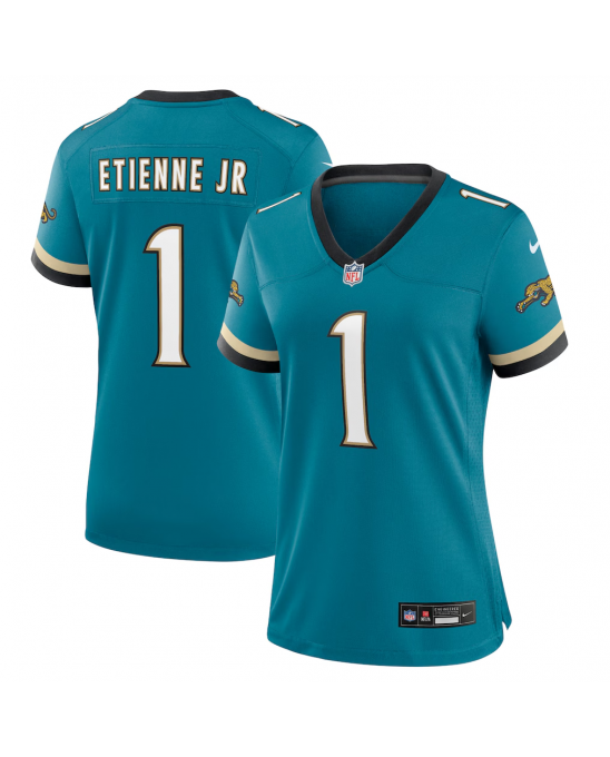 Nike Travis Etienne Jr Jacksonville Jaguars Damen-Trikot „Prowler Throwback Spiel“ in Blaugrün