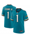 Jacksonville Jaguars Travis Etienne Jr Nike Teal Prowler Retro-Spielers Trikot