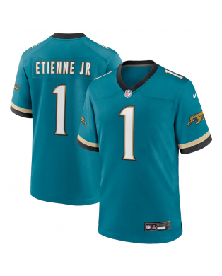 Jacksonville Jaguars Travis Etienne Jr Nike Teal Prowler Retro-Spielers Trikot