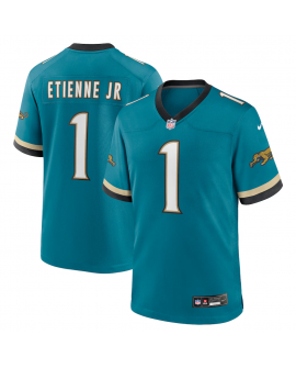 Jacksonville Jaguars Travis Etienne Jr Nike Teal Prowler Retro-Spielers Trikot