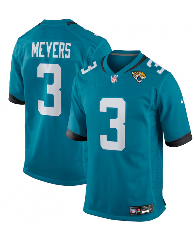 Nike Jakobi Meyers Jacksonville Jaguars Teal Team-Spiels Trikot