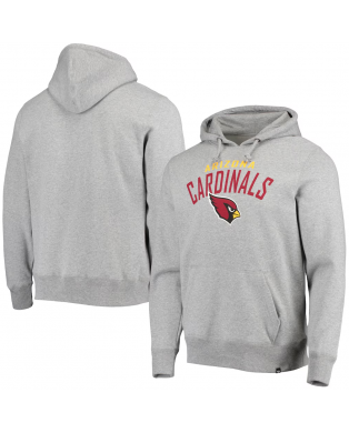 '47 Arizona Cardinals – Pullover-Hoodie in meliertem Grau mit „Outrush“-Schriftzug