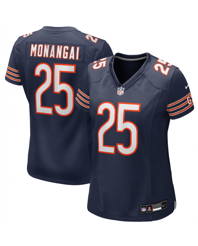 Nike Kyle Monangai Chicago Bears Damen-Trikot in Marineblau