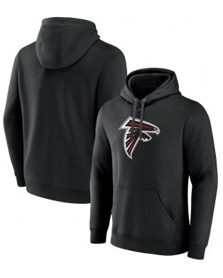 Atlanta Falcons – Schwarzer Pullover mit Kapuze und Hauptlogo