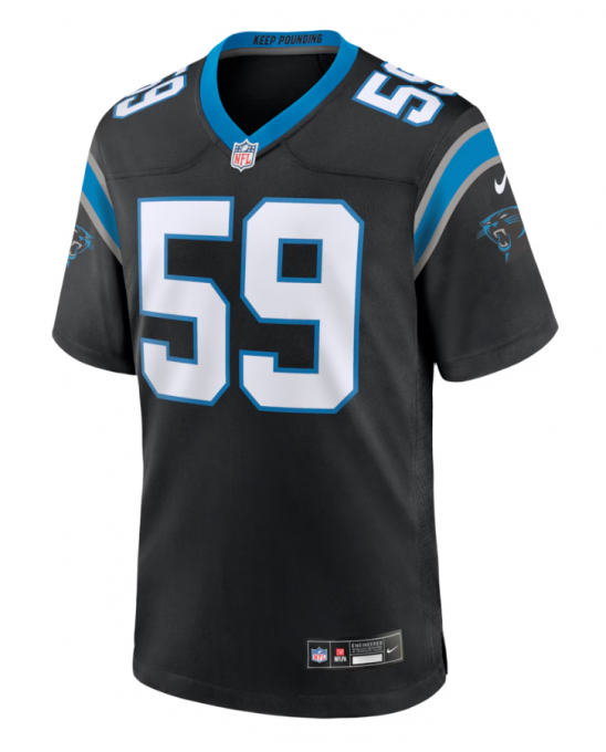 Nike Luke Kuechly Carolina Panthers – Schwarzes Team-Spieltrikot