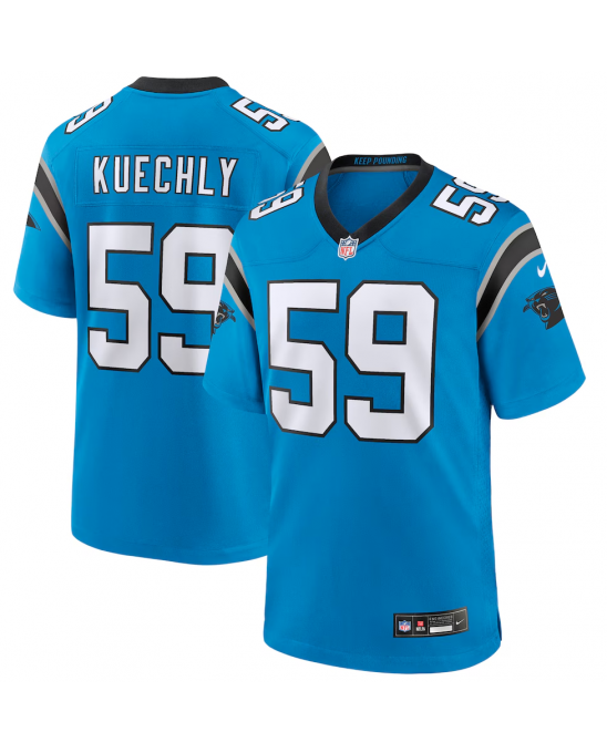 Nike Luke Kuechly Carolina Panthers Blaues Ausweich-Spieltrikot für ehemalige Spieler