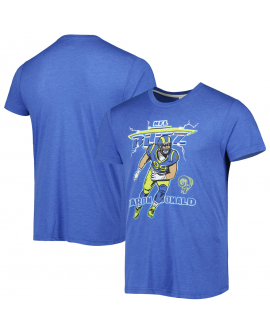 Nike Aaron Donald Los Angeles Rams Weißes/Blau Spieler-T-Shirt mit Grafik