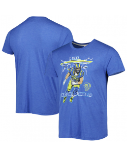 Nike Aaron Donald Los Angeles Rams Weißes/Blau Spieler-T-Shirt mit Grafik