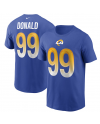 Nike Aaron Donald Los Angeles Rams T-Shirt in Royalblau mit Namen und Nummer