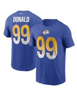 Nike Aaron Donald Los Angeles Rams T-Shirt in Royalblau mit Namen und Nummer