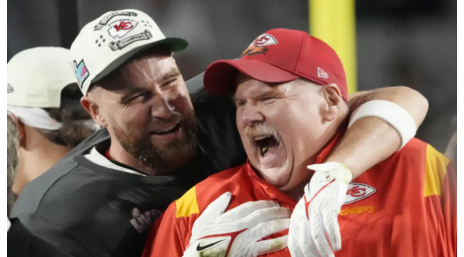 Chiefs' Andy Reid macht Cheeseburger Witz über Travis Kelce-Taylor Swift Hochzeit