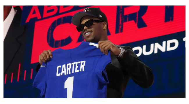 Giants' Abdul Carter nutzt New Yorks NFL Draft Post, um Trikotnummer-Schalter zu reizen